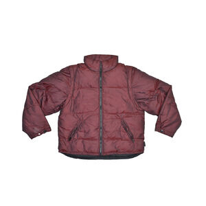 Express World Brand Men's Puffer Jacket Size M Red Full Zip Warm Winter Coat